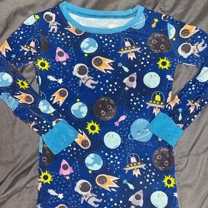 Little Sleepies Galactic Adventure Long Sleeve Pajama Bamboo Shirt